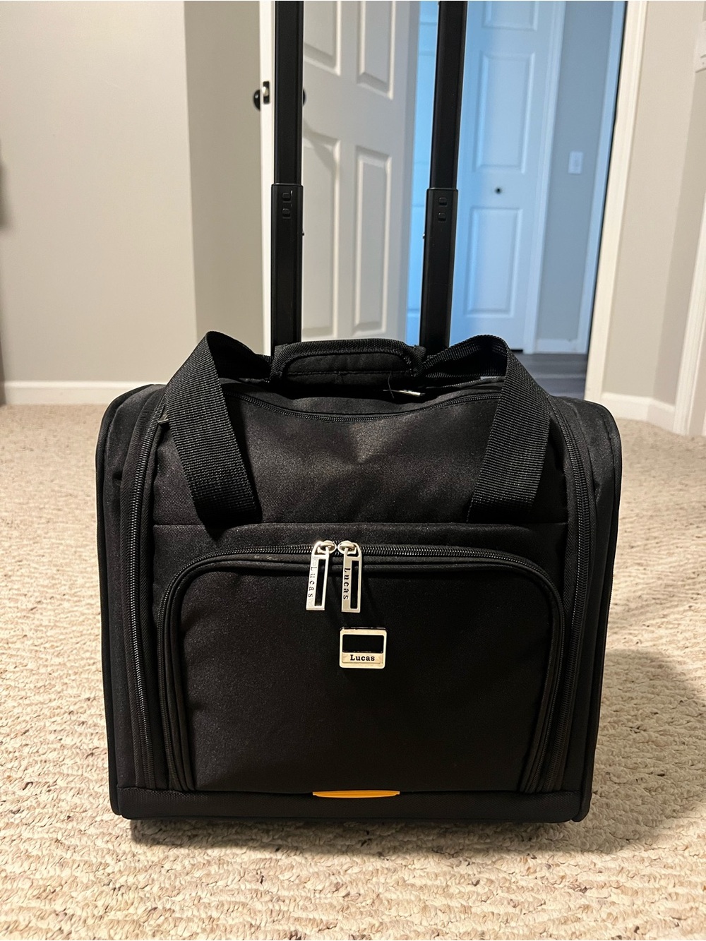 Lucas Black Rolling Underseat Luggage